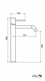 ICONIC ÇANAK TİPİ LAVABO BATARYASI KROM  (VM-1511) - Küçük resim 4