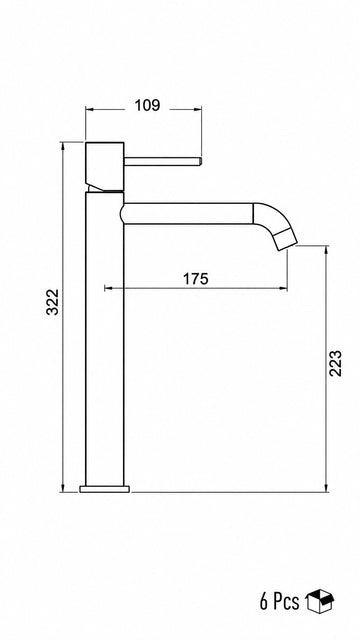 ICONIC ÇANAK TİPİ LAVABO BATARYASI KROM  (VM-1511)