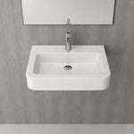 BOCCHI PARMA LAVABO 65 CM - PARLAK BEYAZ - Küçük resim 1