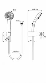 IDEAL IDEALRAİN EVO EL DUŞ SETİ-KROM - Küçük resim 2