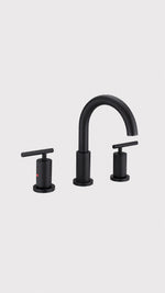 NEWARC NEWART 3 DELİKLİ LAVABO BATARYASI-SİYAH - Küçük resim 3