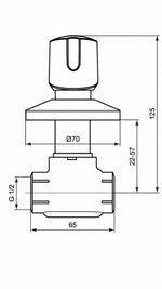 IDEAL EUROFLOW ANK.STOP VALF-MAGNETİC GRI-KIT1+KIT2(SIVA ALTI+ SIVA ÜSTÜ) - Küçük resim 2