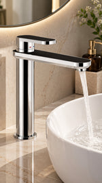 NOBILI DRESS LAVABO BATARYASI GOTHAM BLACK + CHROM - Küçük resim 2