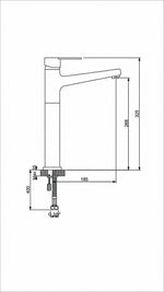 NEWARC DOMINO ÇANAK TİPİ LAVABO BATARYASI SİYAH (971001B) - Küçük resim 3