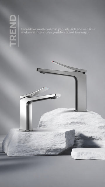 NEWARC TREND LAVABO BATARYASI - KROM