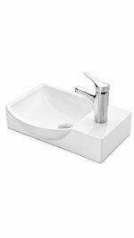 TEZGAHÜSTÜ MİNİ LAVABO 32*45*25 LİTOS SOL (4079) - Küçük resim 2
