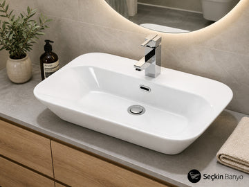 TEZGAH ÜSTÜ LAVABO 65*45 CM DROP ESV-4465