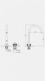 NEWARC STEP 2 DELİKLİ ÇANAK TİPİ LAVABO BATARYASI (900528) - Küçük resim 2