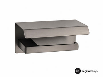 FLAT ETERJERLİ TUVALET KAĞITLIĞI SATEN FÜME (BA1019 011 BBN)