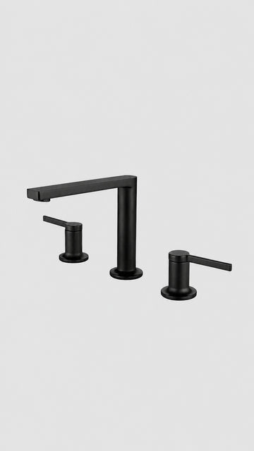 NEWARC BOLD 3 DELİKLİ LAVABO BATARYASI - SİYAH
