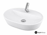 TEZGAH ÜSTÜ LAVABO 60*45 CM ELEGANCE LAPINO ESV-4360 - Küçük resim 2