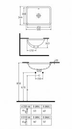 IDEAL STRADA TEZGAH ALTI LAVABO BEYAZ - Küçük resim 3