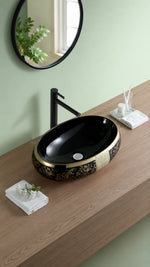 ÇANAK LAVABO PROSER FLOWER BLACK - Küçük resim 2