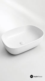 OUTLİNE  TV ÇANAK LAVABO CLEAN 63 CM  PARLAK BEYAZ (5993B403-0016) - Küçük resim 1