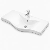 BASIC ETEJERLİ LAVABO 100 CM BEYAZ  (7100)