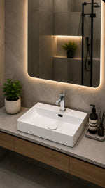 TEZGAH ÜSTÜ LAVABO 55*45 CM EDGE ESV-6455 - Küçük resim 2
