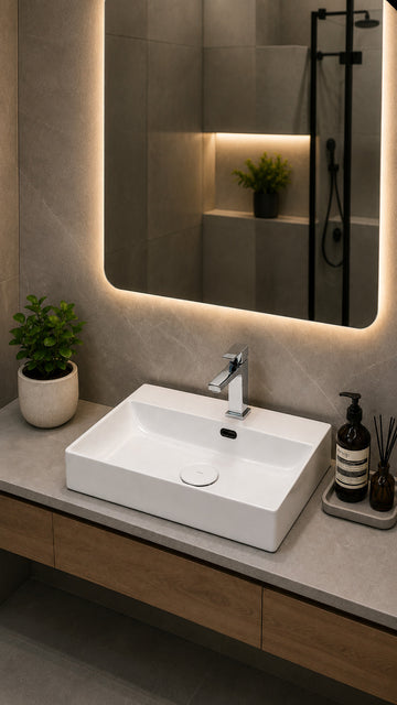 TEZGAH ÜSTÜ LAVABO 55*45 CM EDGE ESV-6455