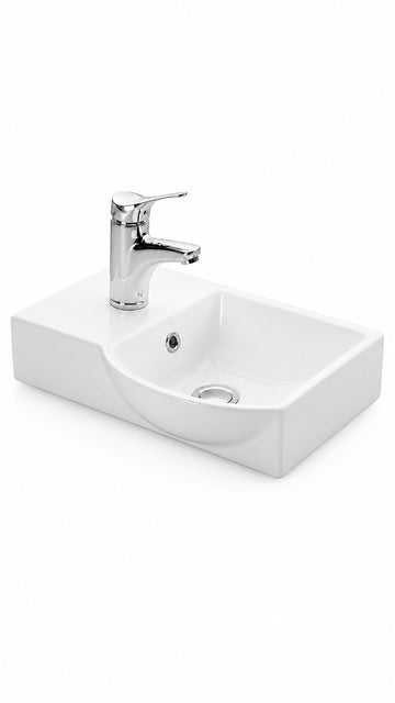 TEZGAHÜSTÜ MİNİ LAVABO 32*45*25 LİTOS SAĞ ESV-4779