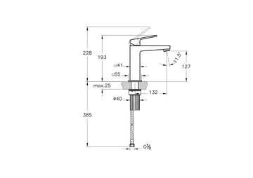 ARTEMA MİNİMAX SQUARE LAVABO BAT.(YÜKSEK)