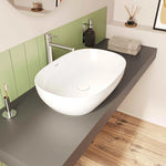 OVAL QUTLİNE ÇANAK LAVABO 60 CM PARLAK BEYAZ (5995B403-0016) - Küçük resim 2