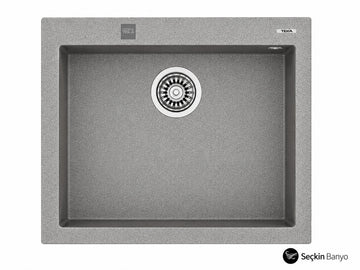 SQUARE 50*40 TEK GÖZ GRANİT EVYE GRİ (115230006)