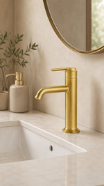 ARTEMA ORİGİN LAVABO BATARYASI FIRÇALI ALTIN - Küçük resim 2