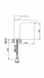NEWARC AQUA LAVABO BATARYASI - KROM - Küçük resim 3