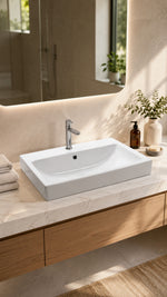 NEWARC TEZG.ÜSTÜ LAVABOLAR AQUA BATARYA DELİKLİ LA - Küçük resim 3