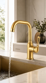 STELLO BRUSHED GOLD LAVABO BATARYASI MEDIUM (VM-1404) - Küçük resim 2