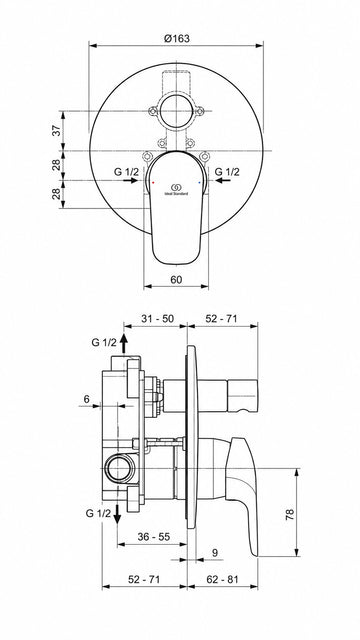IDEAL CERAFLEX ANK.BANYO BAT.-KROM-KIT1+KIT2