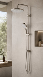 VALTEMO VALENTINI + BIGART 4'LÜ ÇANAK LAVABO, BANYO, EVİYE VE ROBOT DUŞ SETİ - FIRÇALI NİKEL - Küçük resim 11