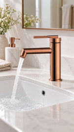 NEWARC OPERA LAVABO BATARYASI MAT BAKIR (985521S) - Küçük resim 2