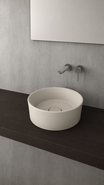 VESSEL YUVARLAK ÇANAK LAVABO 38 CM - MAT YASEMİN (1174-007-0125)