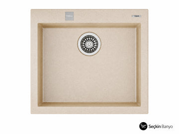 SQUARE 50*40 TEK GÖZ GRANİT EVYE BEJ (115230007)