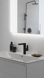 CERAFİNE YÜKSEK GÖVDE LAVABO BATARYASI MAT SİYAH (BC555XG) - Küçük resim 2