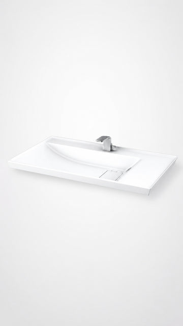  QUATTRO ETEJERLİ LAVABO 80 CM BEYAZ (8080)