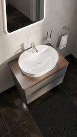 BOCCHI SOTTILE SLIM LINE BATARYA BANKLI OVAL LAVABO (1600-001-0126) - Küçük resim 2