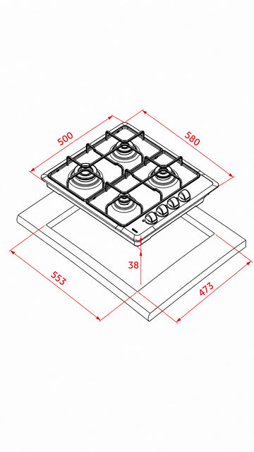 HLX 640 60cm METAL GAZLI OCAK (112620020)
