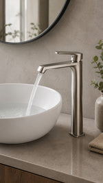VALTEMO VALENTINI + BIGART 4'LÜ ÇANAK LAVABO, BANYO, EVİYE VE ROBOT DUŞ SETİ - FIRÇALI NİKEL - Küçük resim 3
