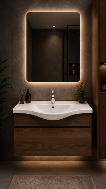 ETEJERLİ LAVABO 55 CM BASIC ESV-7055