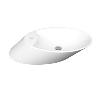  VESSEL BATARYA BANKLI ÇANAK LAVABO 72 CM  PARLAK BEYAZ 