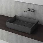 VESSEL DİKDÖRTGEN LAVABO 56X38 CM -MAT ANTRASİT - Küçük resim 1