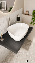 OUTLINE ASİMETRİK ÇANAK LAVABO, 56 CM (5991B403-0016) - Küçük resim 3