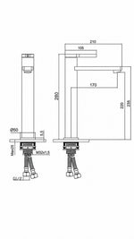 NEWARC BOLD ÇANAK TİPİ LAVABO BATARYASI - SİYAH - Küçük resim 3
