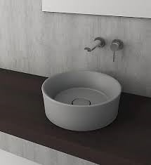 VESSEL YUVARLAK ÇANAK LAVABO 38 CM - MAT GRİ