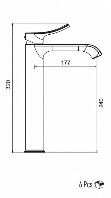 VALERO ÇANAK TİPİ LAVABO BATARYASI KROM (VM-1211)