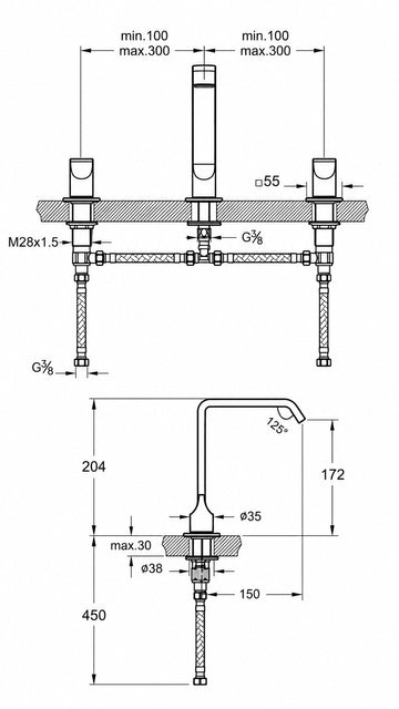 SUİT LAVABO BATARYASI PARLAK ALTIN (A4278474)