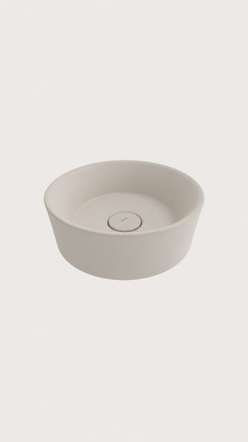 VESSEL YUVARLAK ÇANAK LAVABO 38 CM - MAT YASEMİN (1174-007-0125)