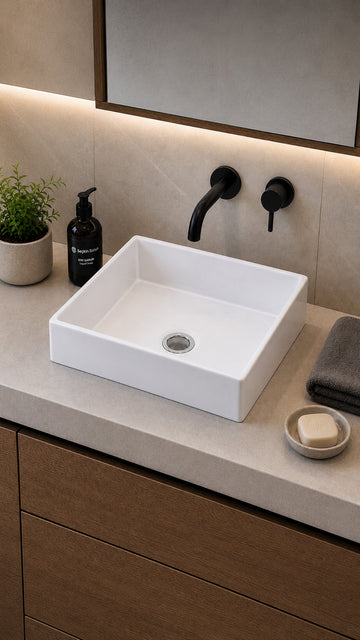 TEZGAH ÜSTÜ LAVABO KARE 40 CM BETA ESV-6240