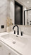 NEWARC NEWART 3 DELİKLİ LAVABO BATARYASI-SİYAH